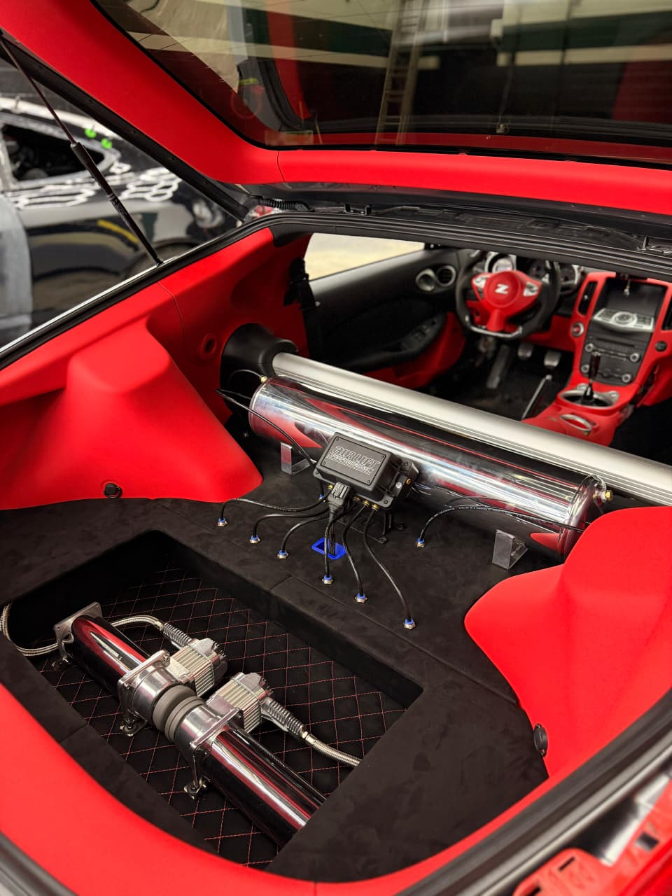 Performance workshop area for air suspension installs